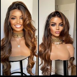 Human Hair Blended Lace Front wig